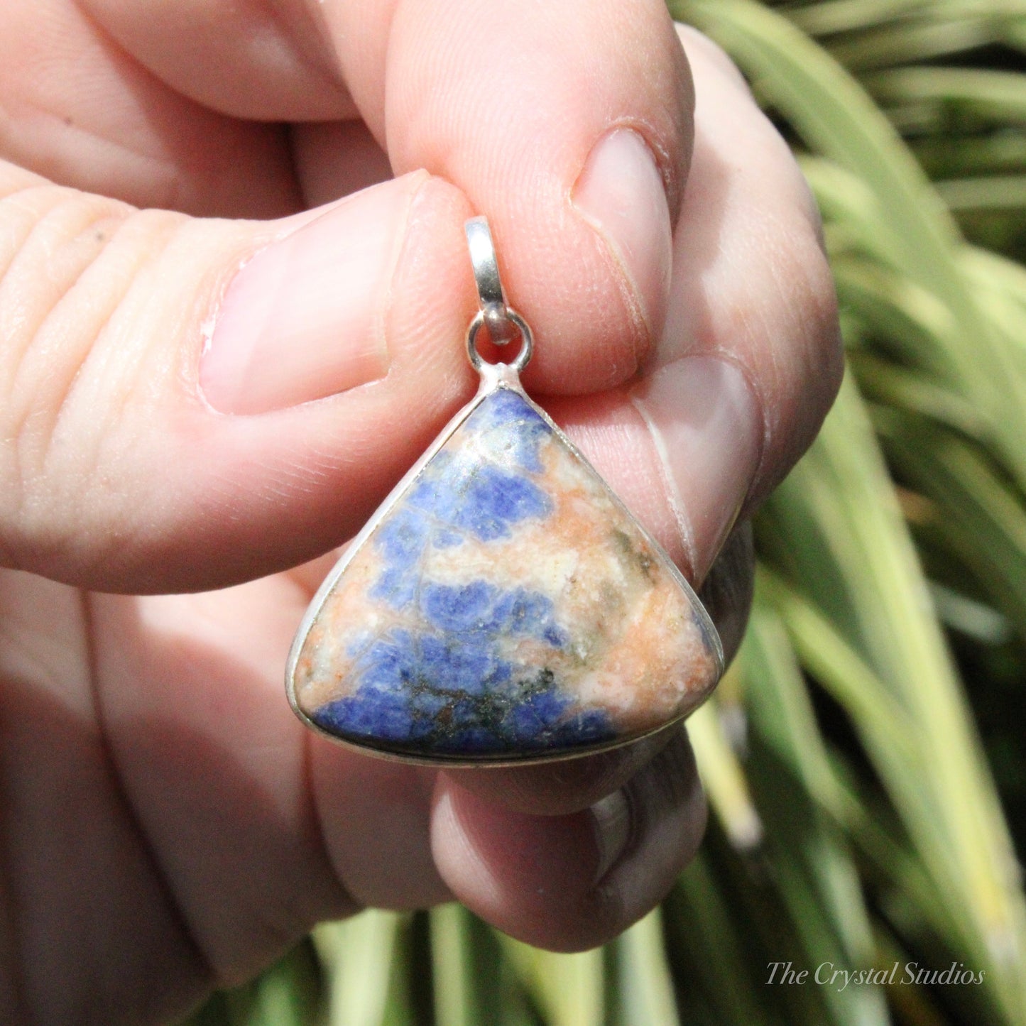 Sodalite Classic Silver Pendant