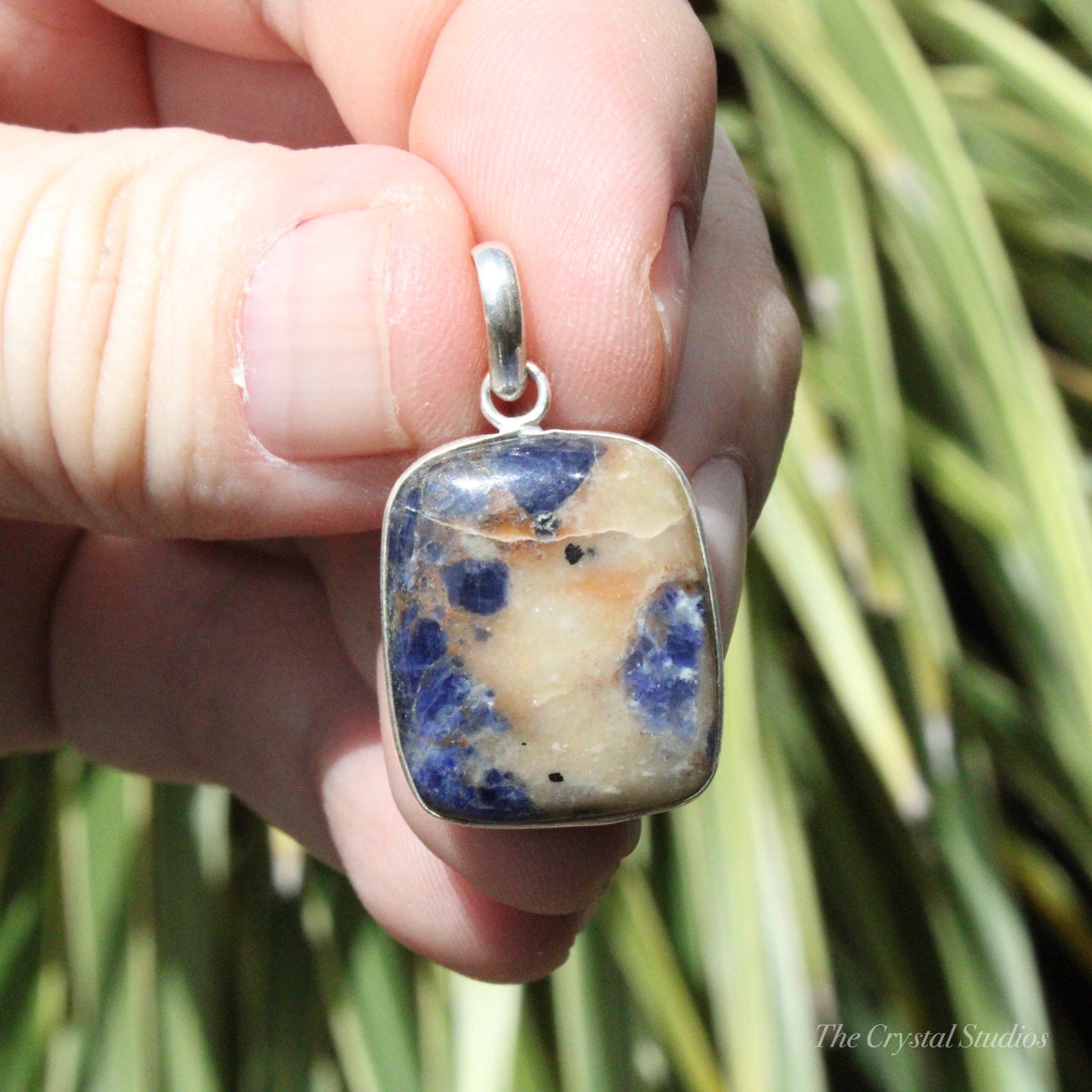 Sodalite Classic Silver Pendant