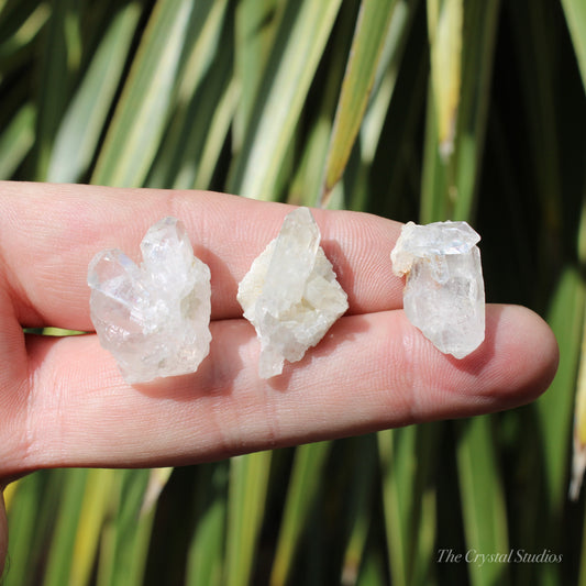 Clear Quartz Mini Natural Crystal Cluster Set