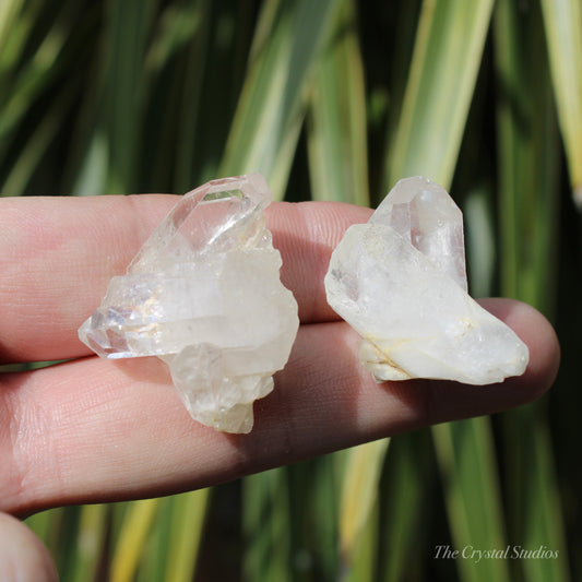 Clear Quartz Mini Natural Crystal Cluster Set