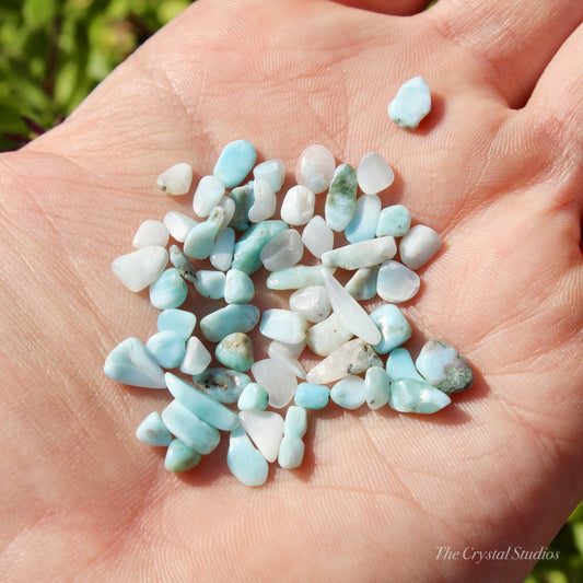 Larimar Mini Tumbled Crystal Set of 10