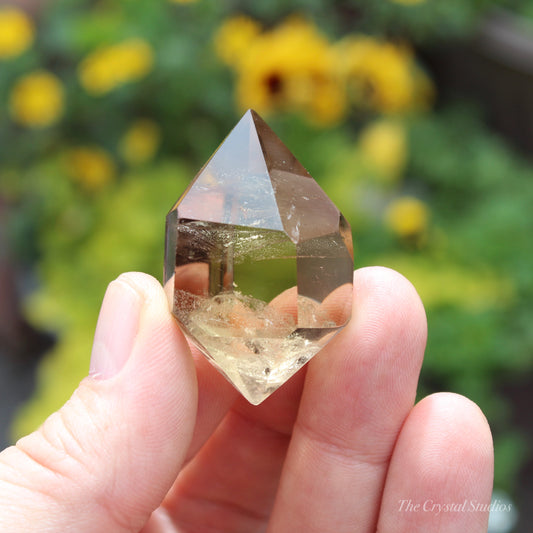 Natural Citrine Double Terminated Polished Point Crystal