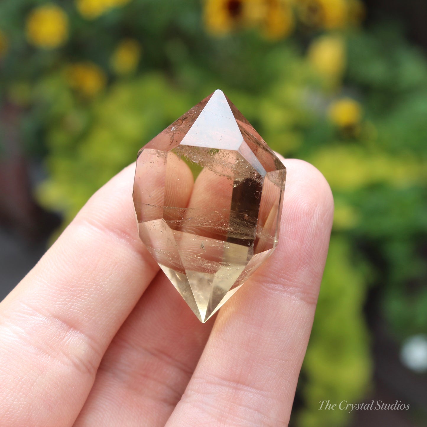 Natural Citrine Double Terminated Polished Point Crystal