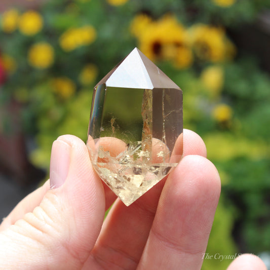 Natural Citrine Double Terminated Polished Point Crystal