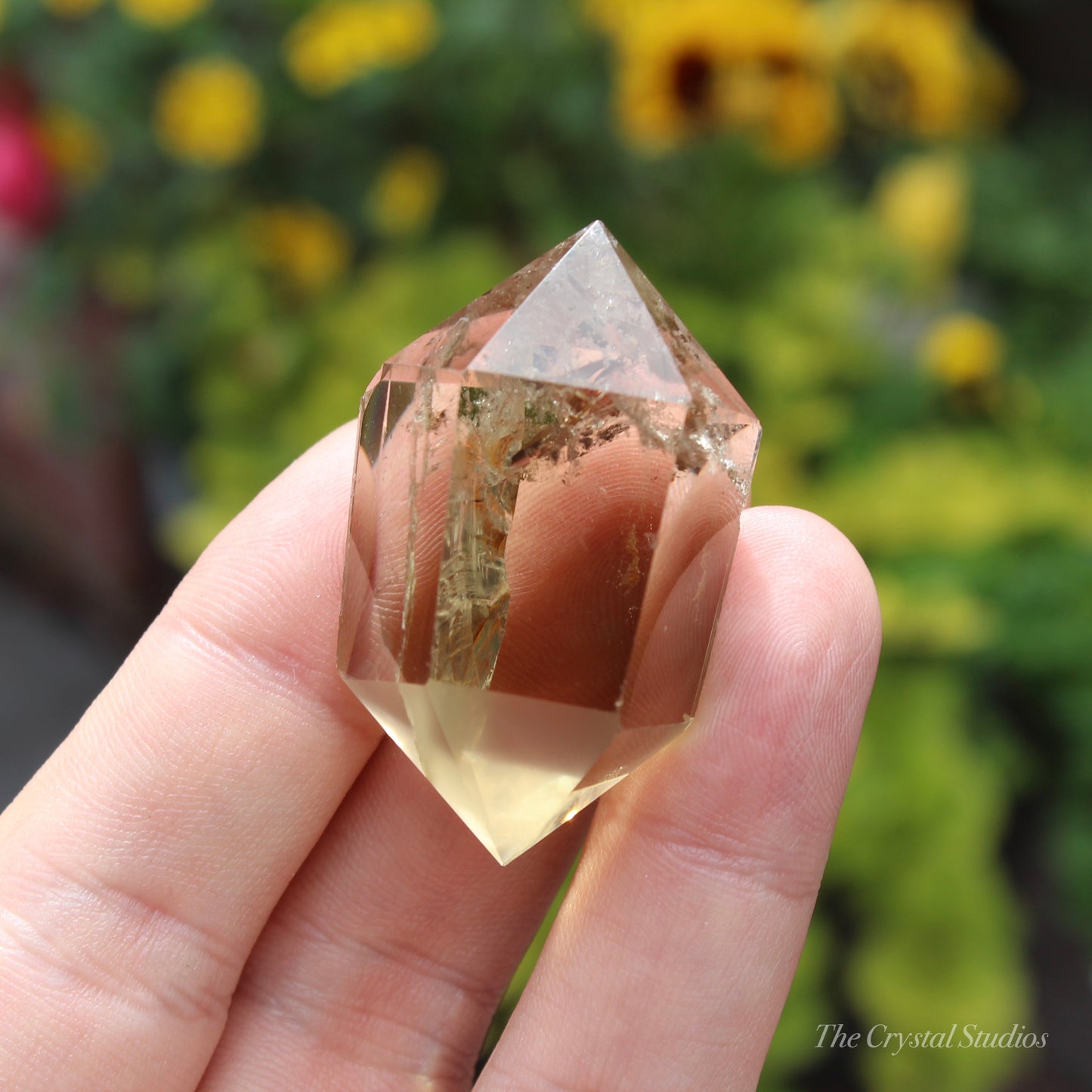 Natural Citrine Double Terminated Polished Point Crystal