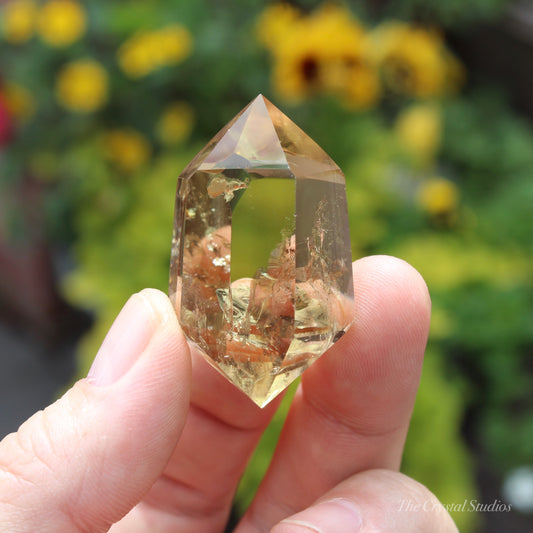 Natural Citrine Double Terminated Polished Point Crystal