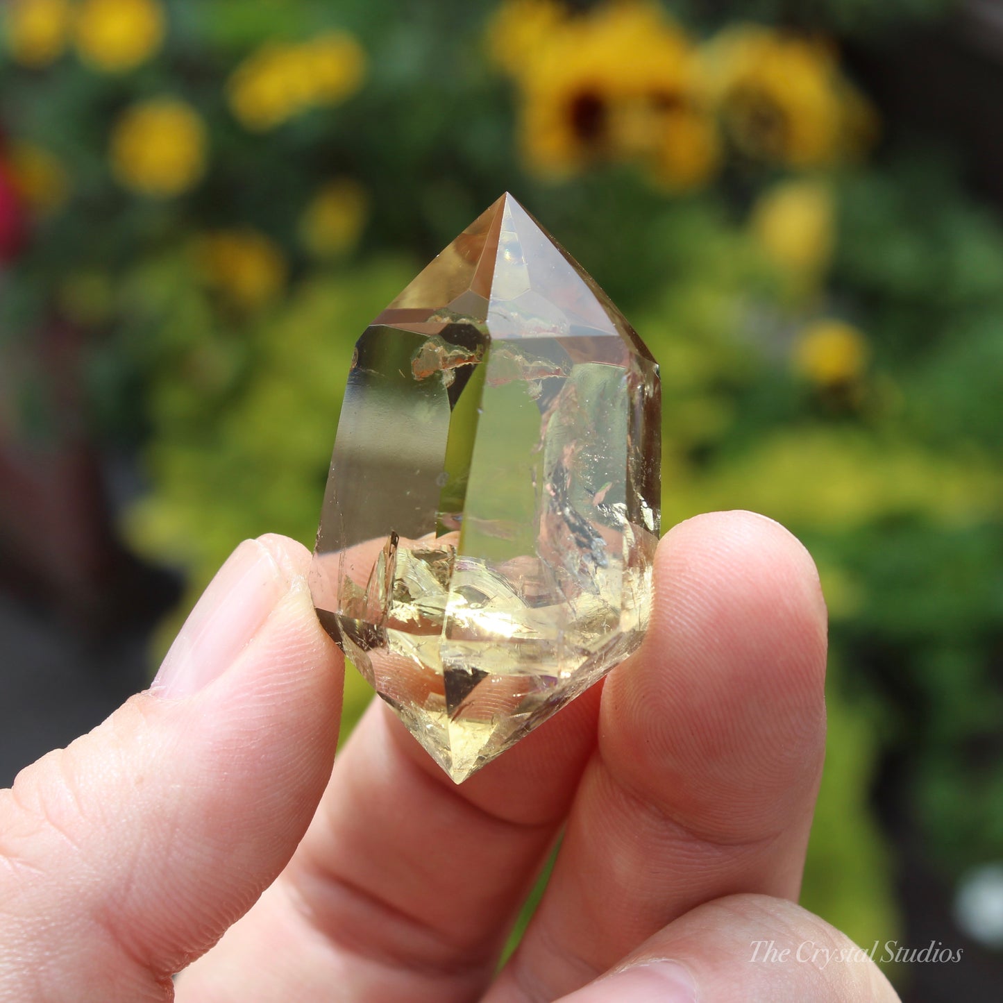 Natural Citrine Double Terminated Polished Point Crystal