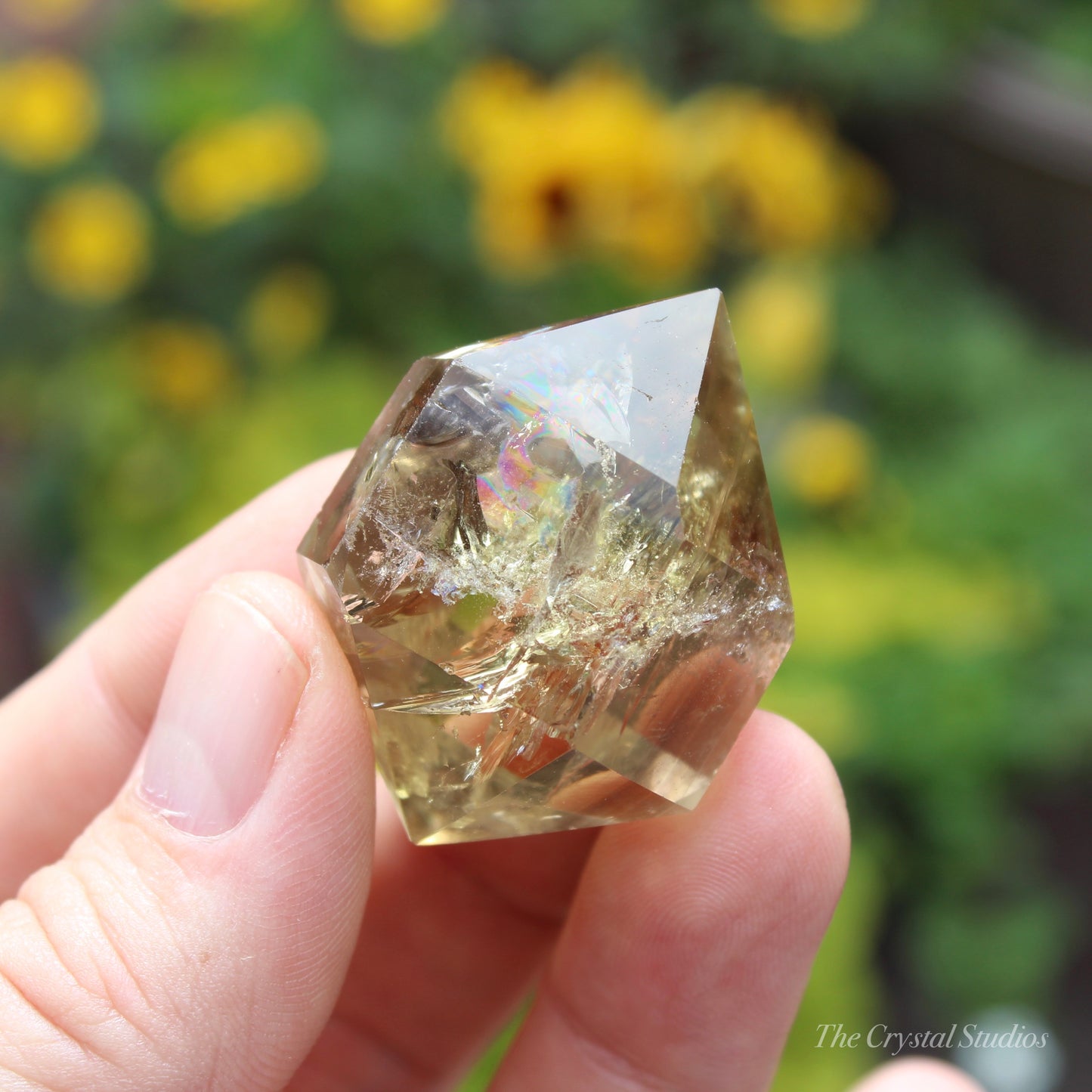 Natural Citrine Double Terminated Polished Point Crystal