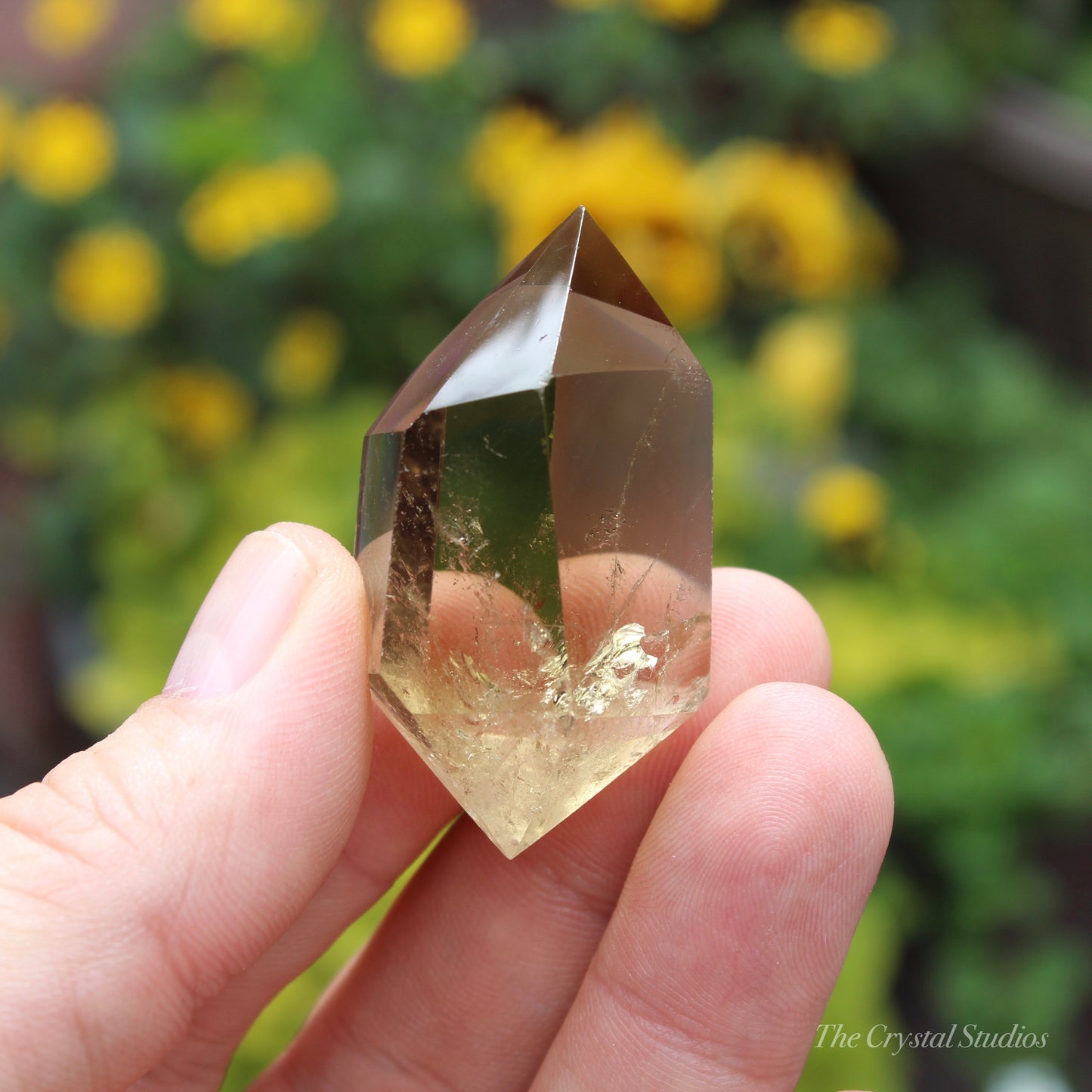 Natural Citrine Double Terminated Polished Point Crystal