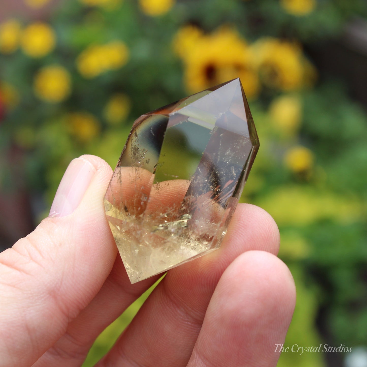 Natural Citrine Double Terminated Polished Point Crystal