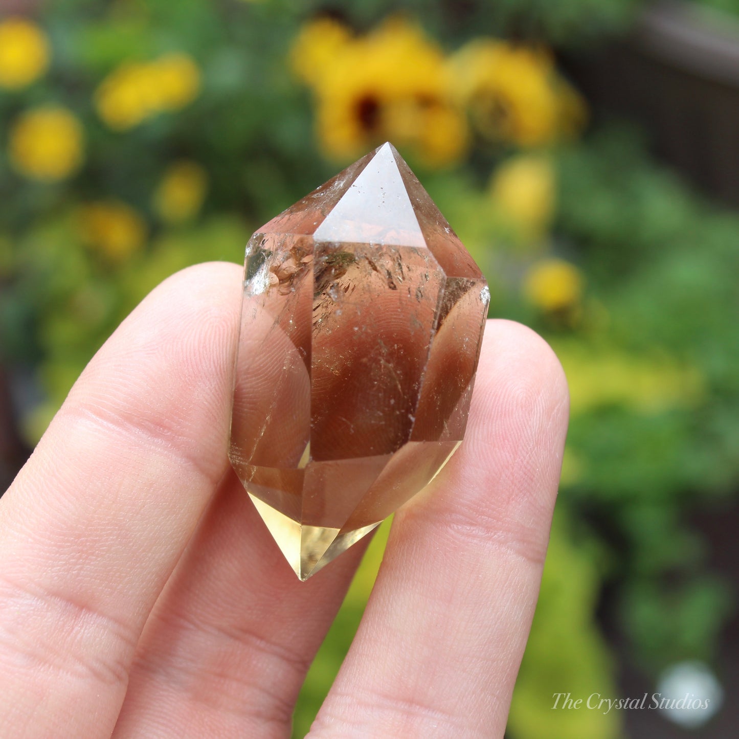 Natural Citrine Double Terminated Polished Point Crystal