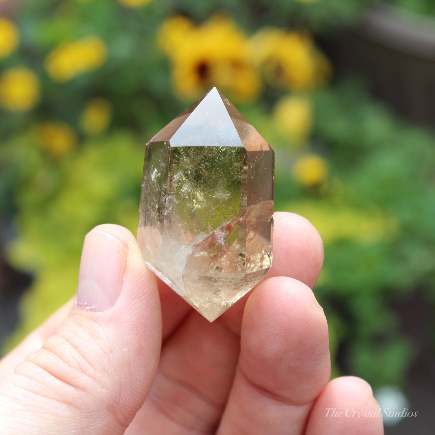 Natural Citrine Double Terminated Polished Point Crystal