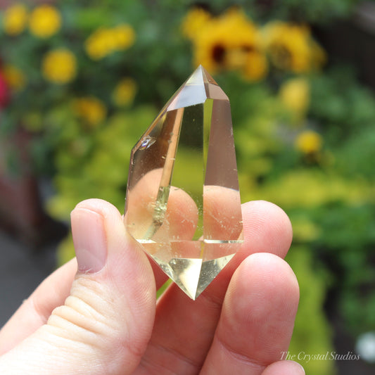 Natural Citrine Double Terminated Polished Point Crystal