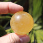 Honey Calcite Medium Polished Crystal Sphere