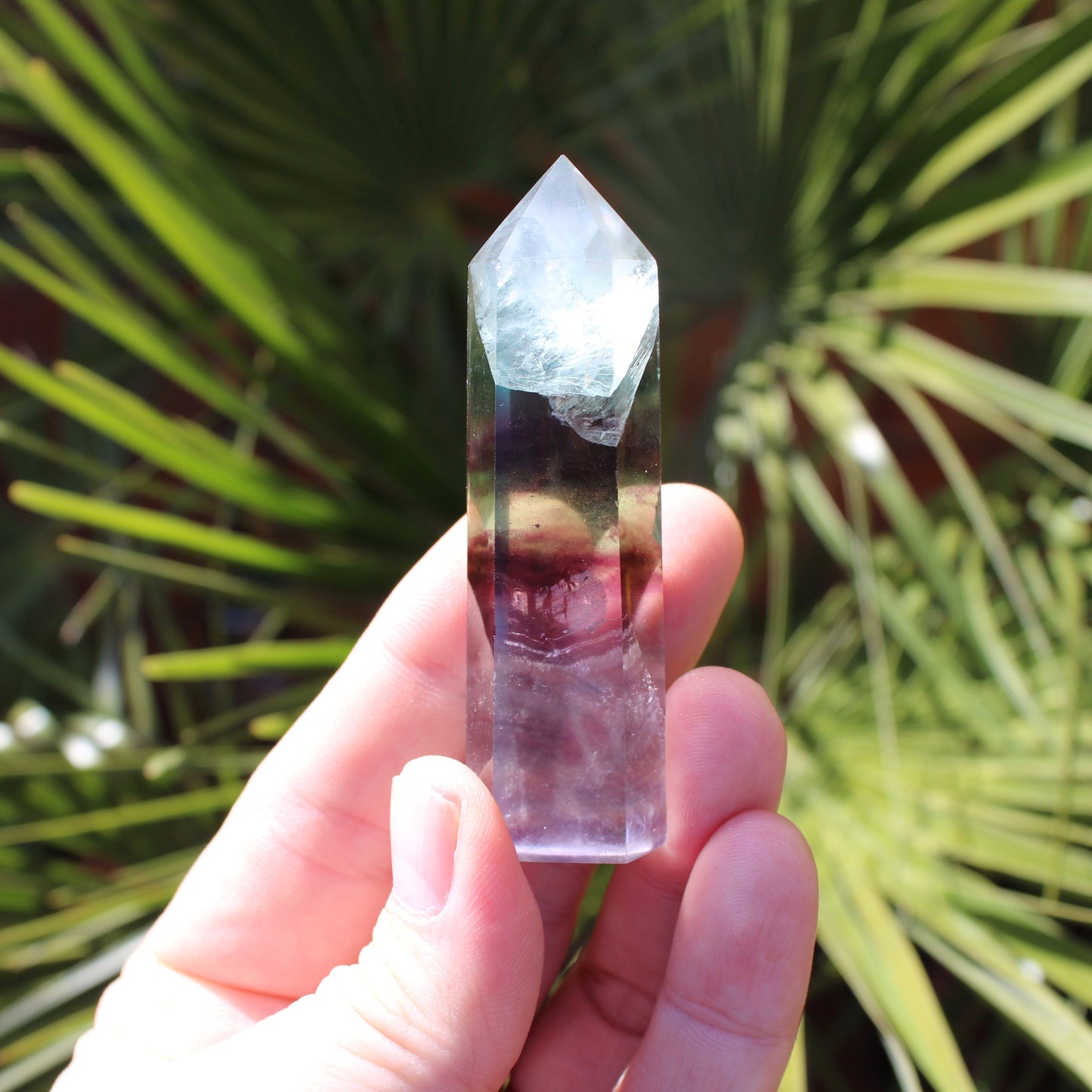 Rainbow Fluorite Polished Point 5