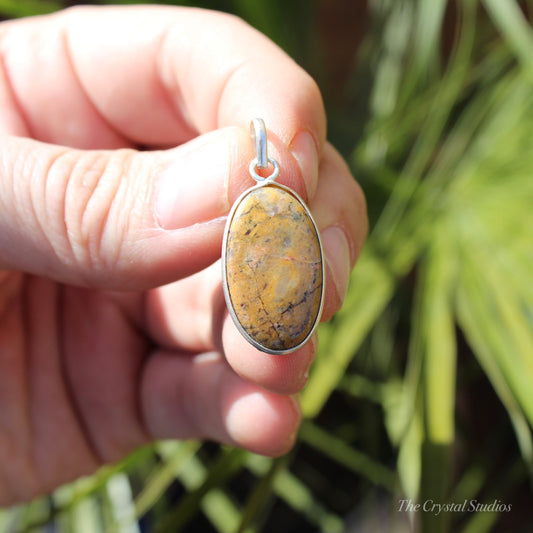 Brecciated Jasper Classic Silver Pendant