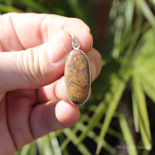 Brecciated Jasper Classic Silver Pendant