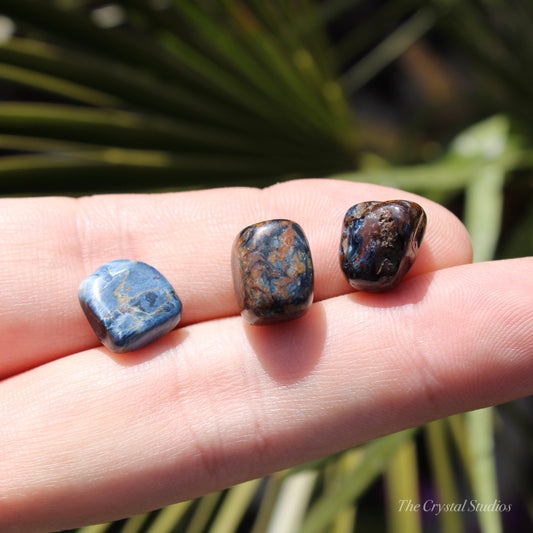 Pietersite Polished Crystal Tumblestone Set