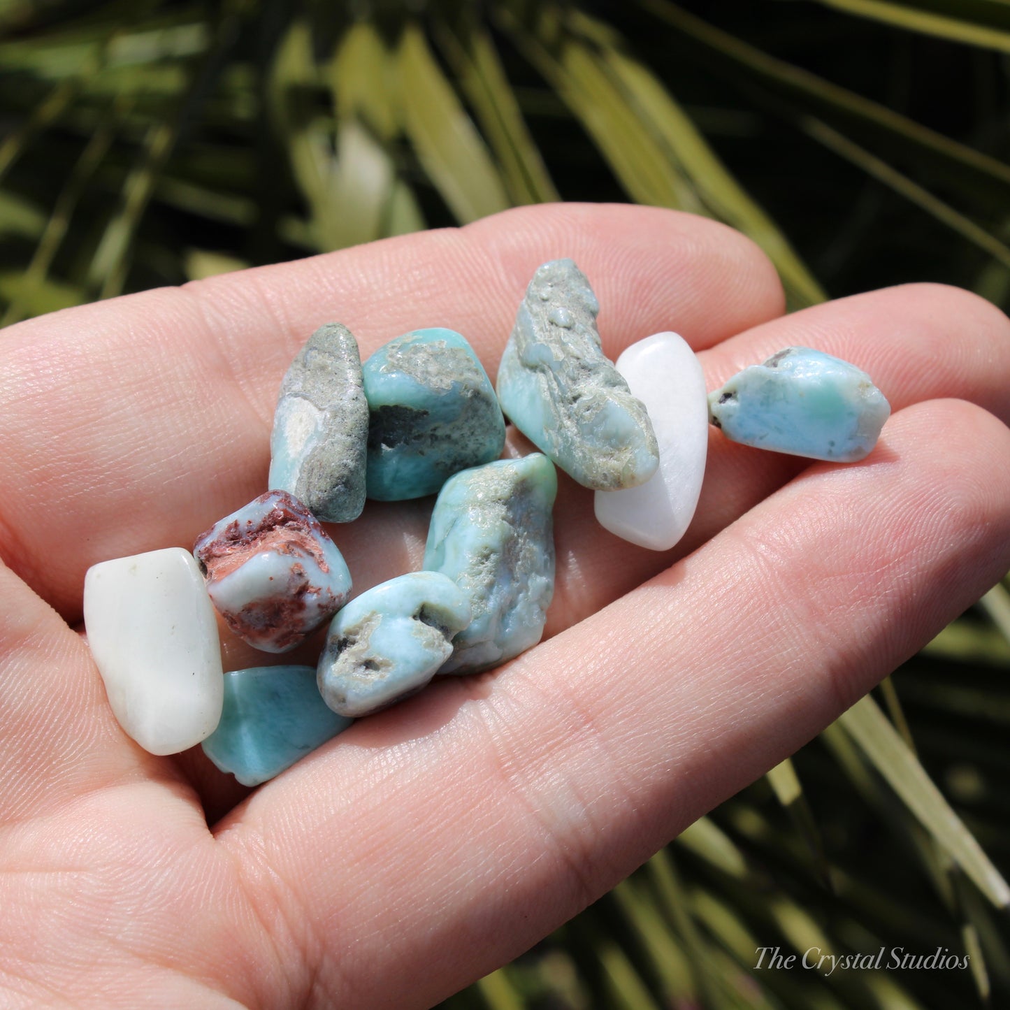 Larimar Tumbled Crystal Set