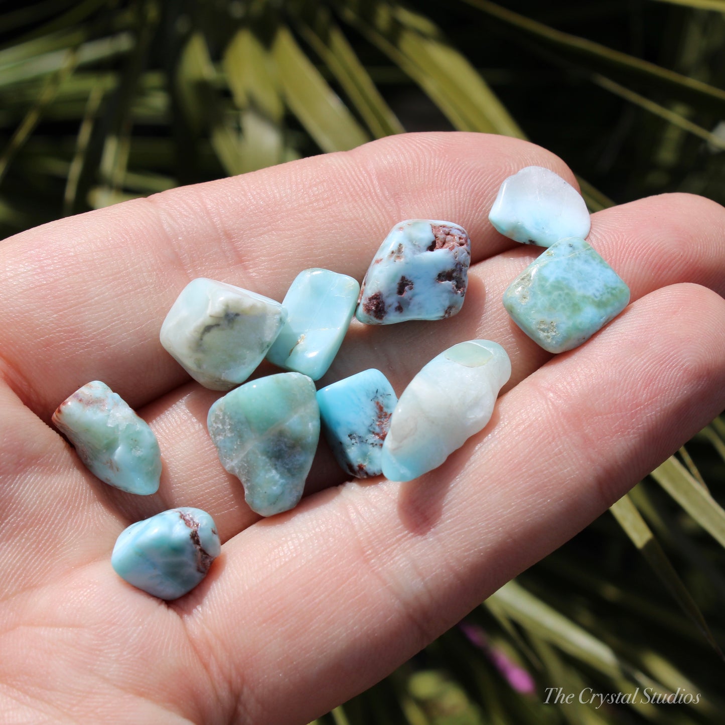 Larimar Tumbled Crystal Set