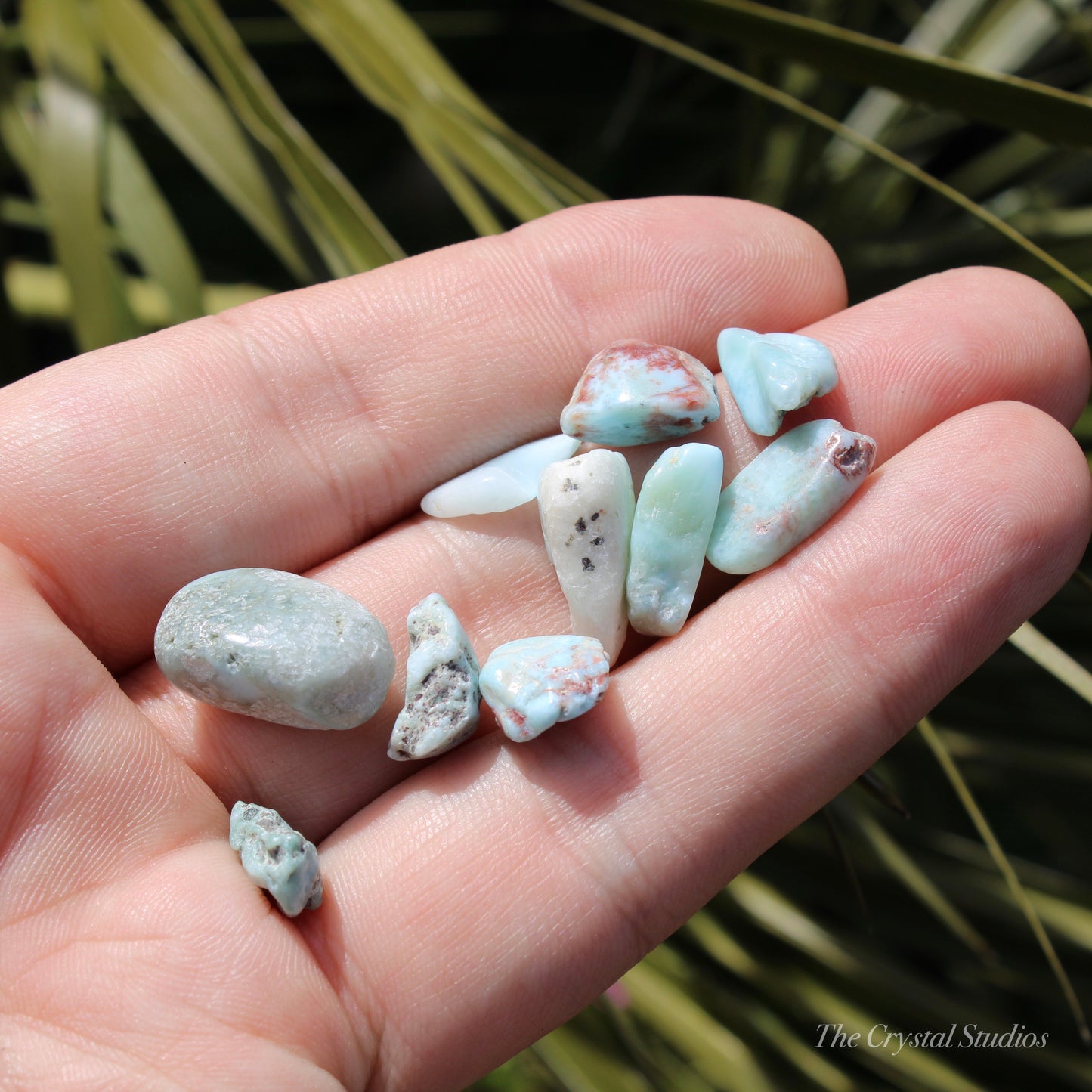 Larimar Tumbled Crystal Set