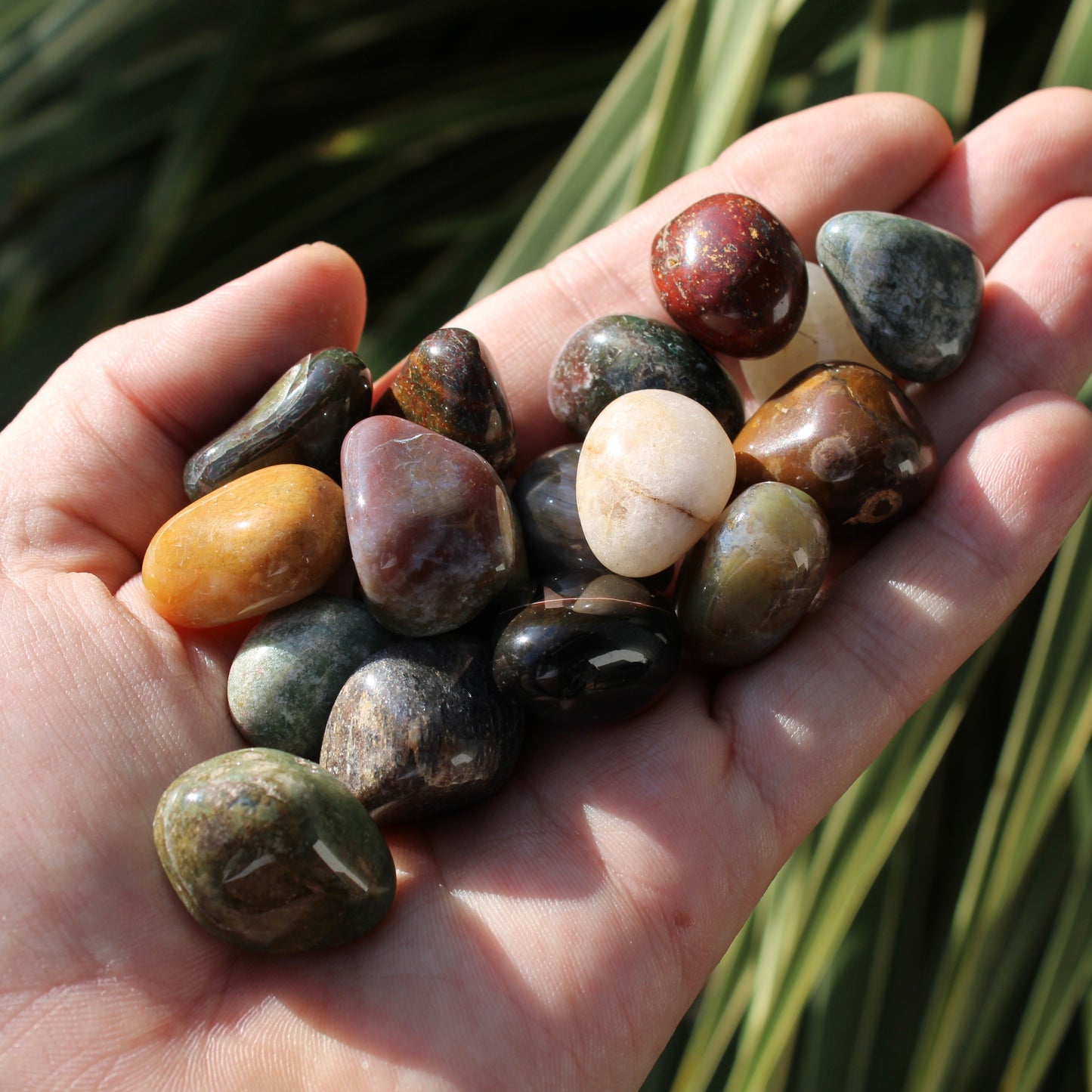 Mixed Agate Polished Crystal Tumblestone