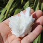 A+ White Aragonite Crystal Cluster