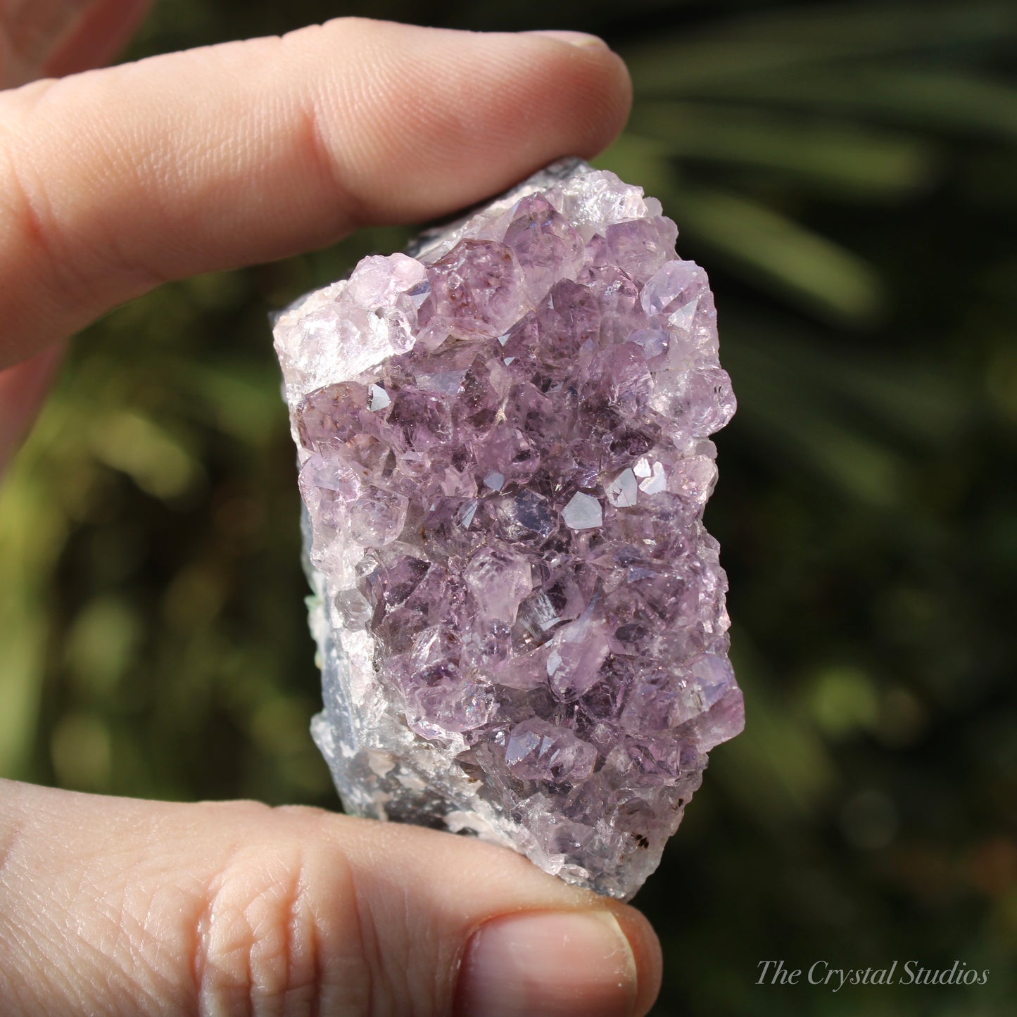 Amethyst and Calcite Natural Crystal Cluster