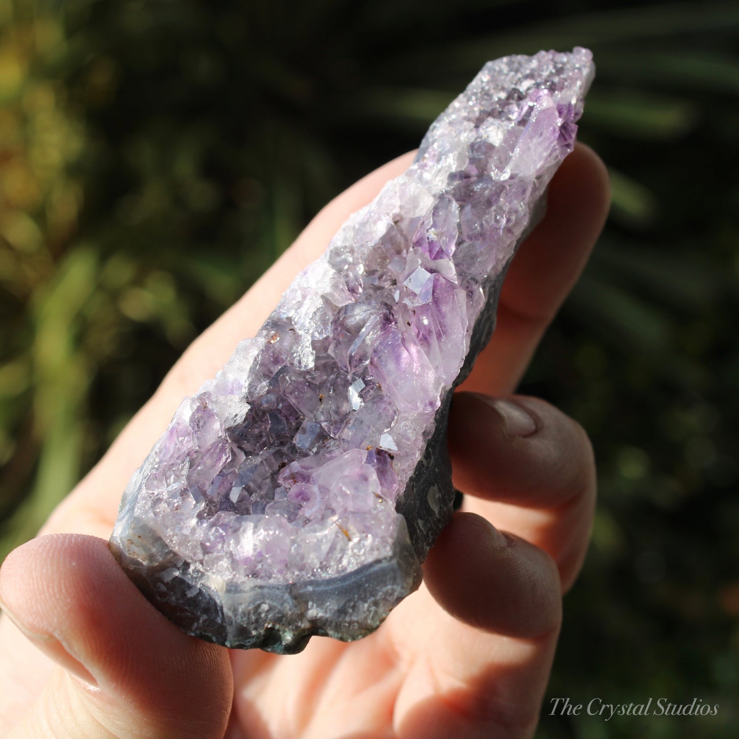 Amethyst and Calcite Natural Crystal Cluster