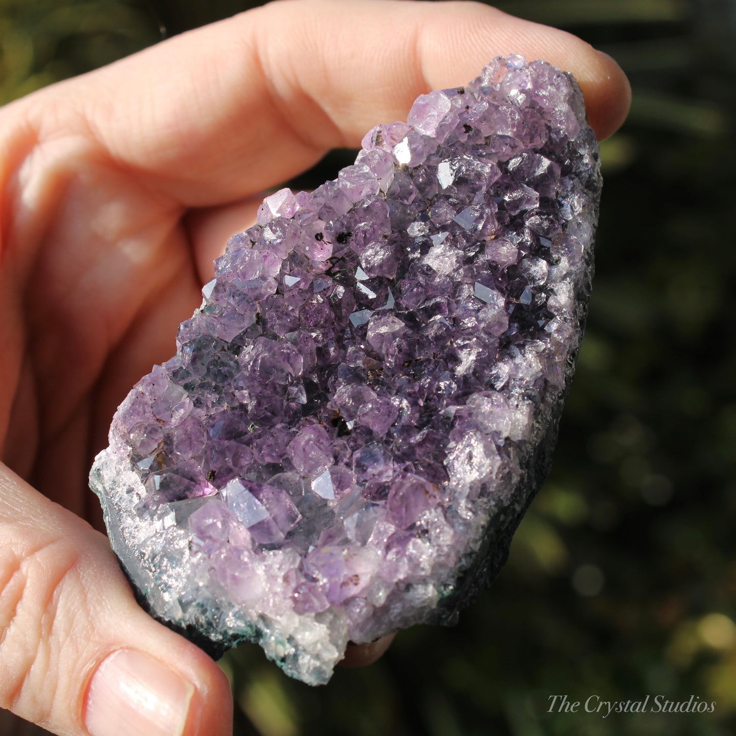 Amethyst and Calcite Natural Crystal Cluster