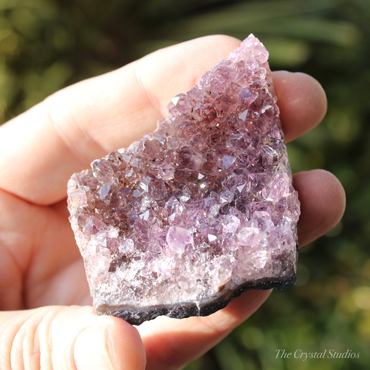 Amethyst and Calcite Natural Crystal Cluster