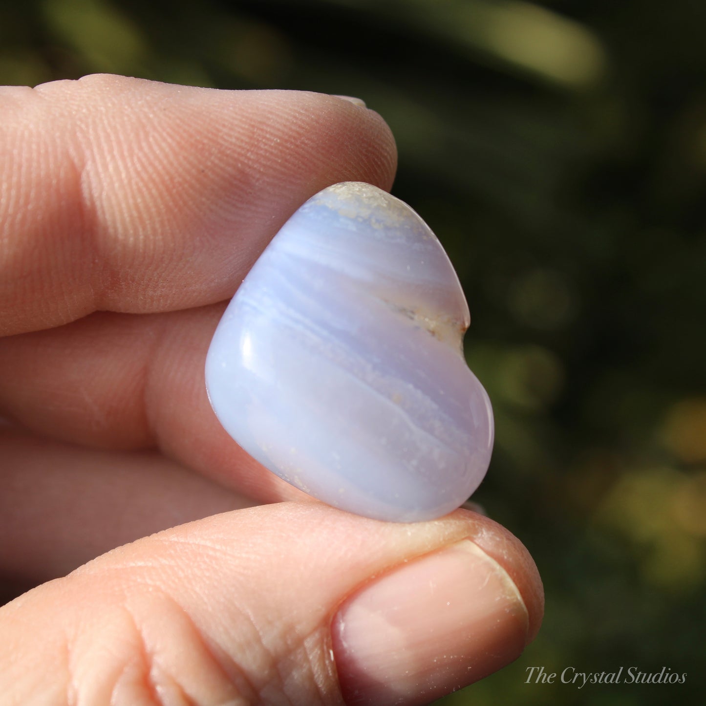 Blue lace Agate Medium Polished Crystal Tumblestone