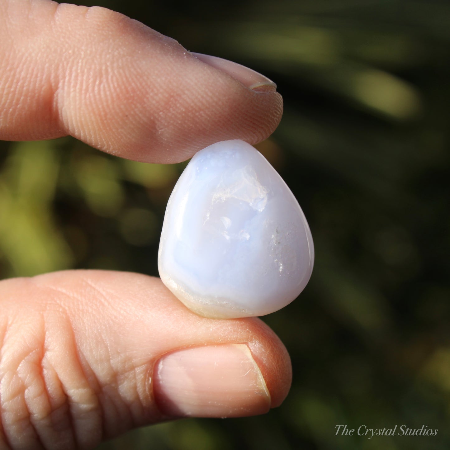 Blue lace Agate Medium Polished Crystal Tumblestone