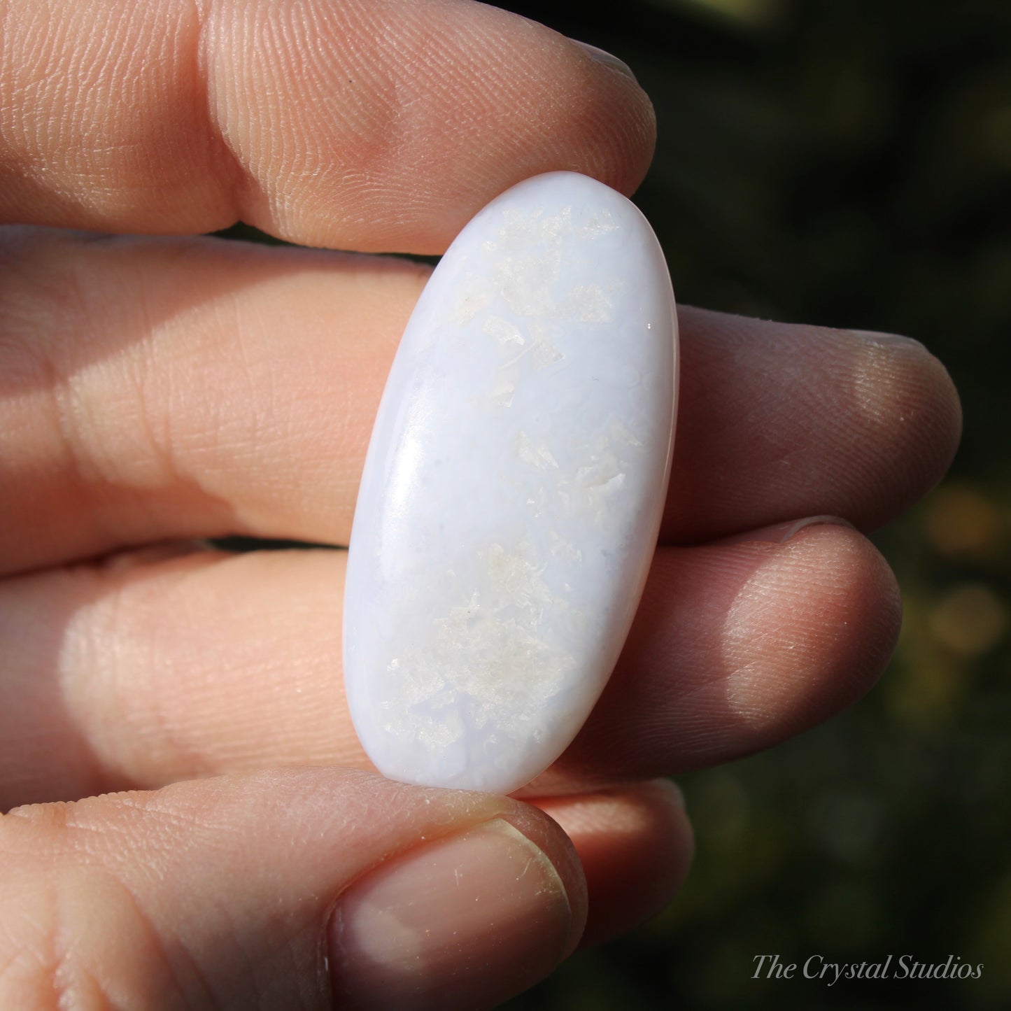 Blue lace Agate Medium Polished Crystal Tumblestone