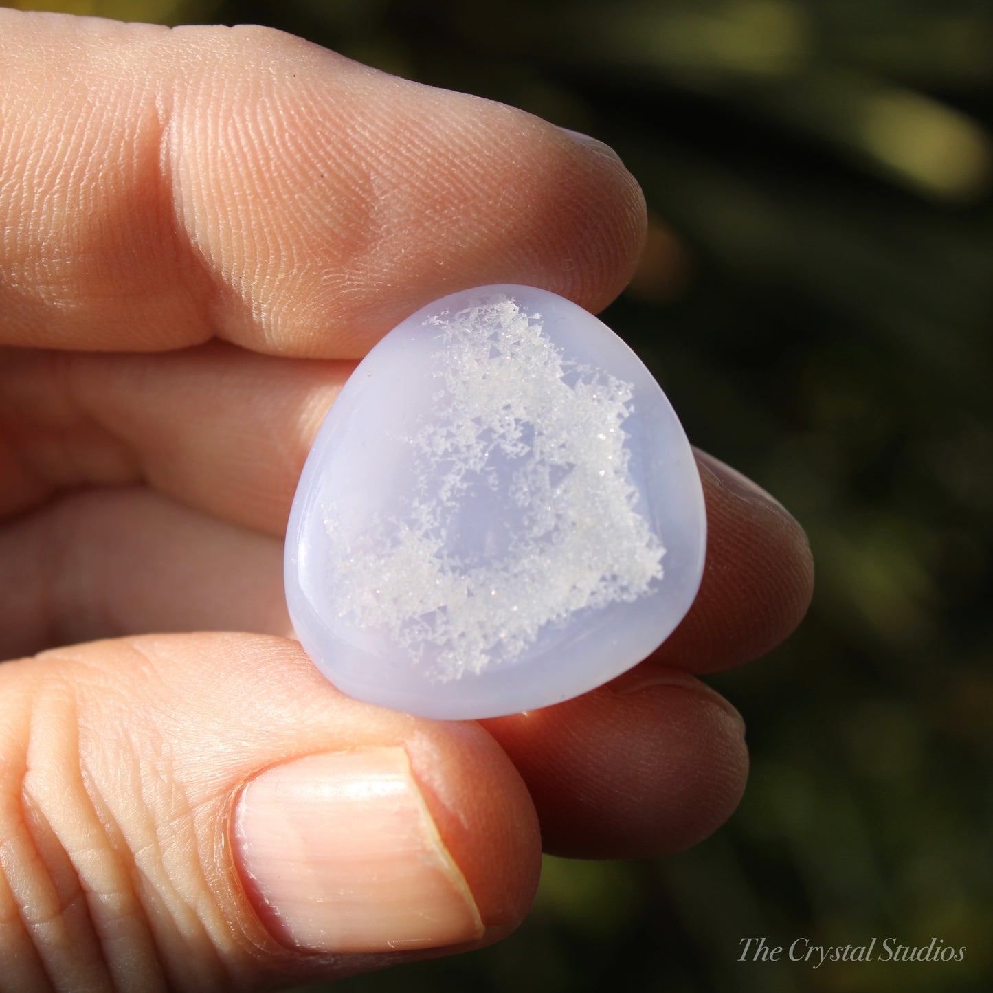 Blue lace Agate Medium Polished Crystal Tumblestone