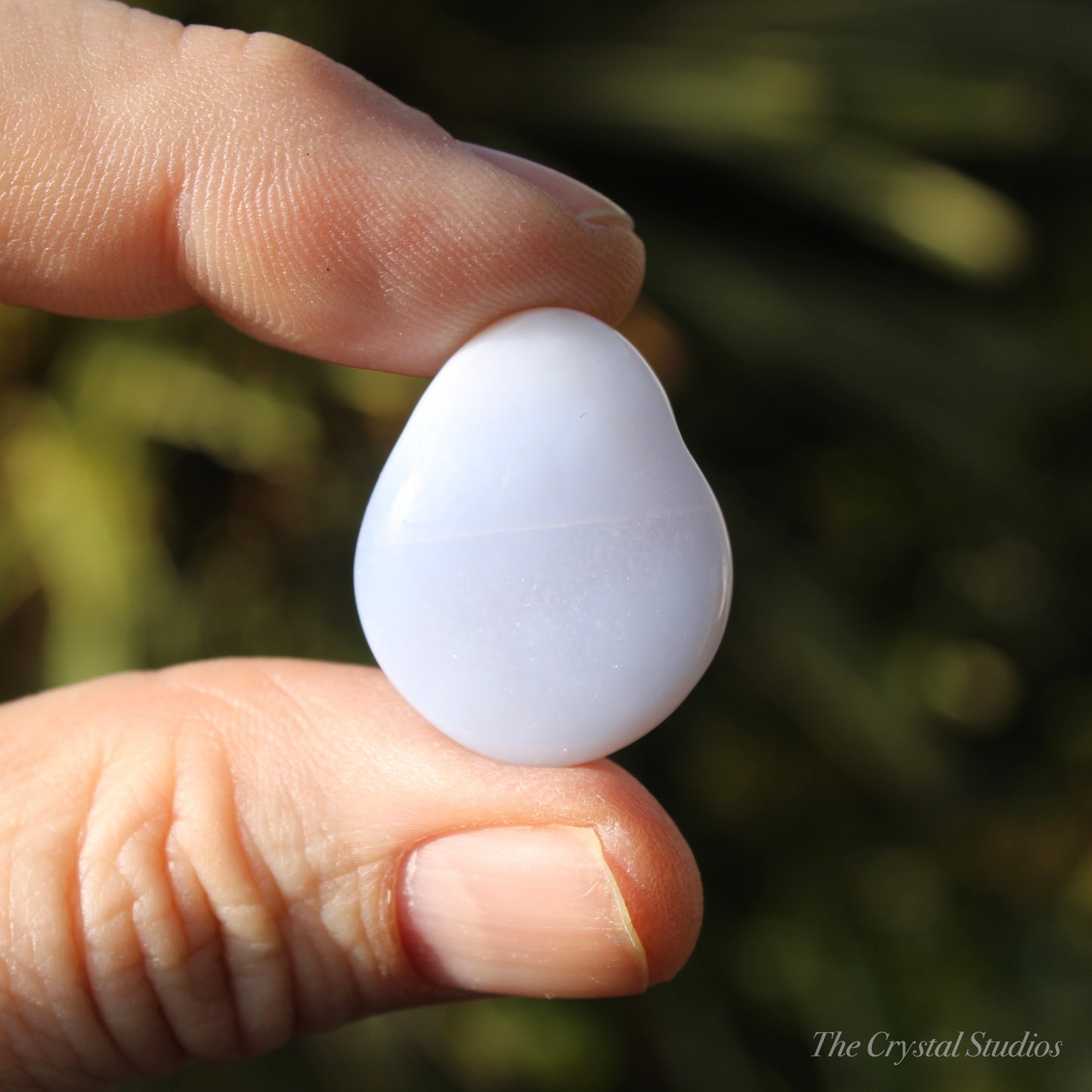 Blue lace Agate Medium Polished Crystal Tumblestone