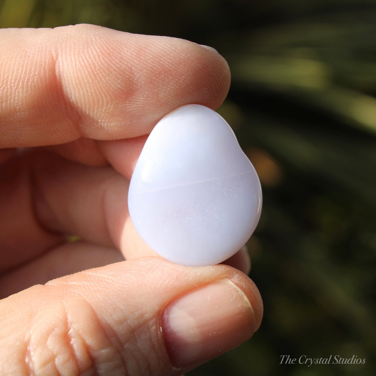 Blue lace Agate Medium Polished Crystal Tumblestone