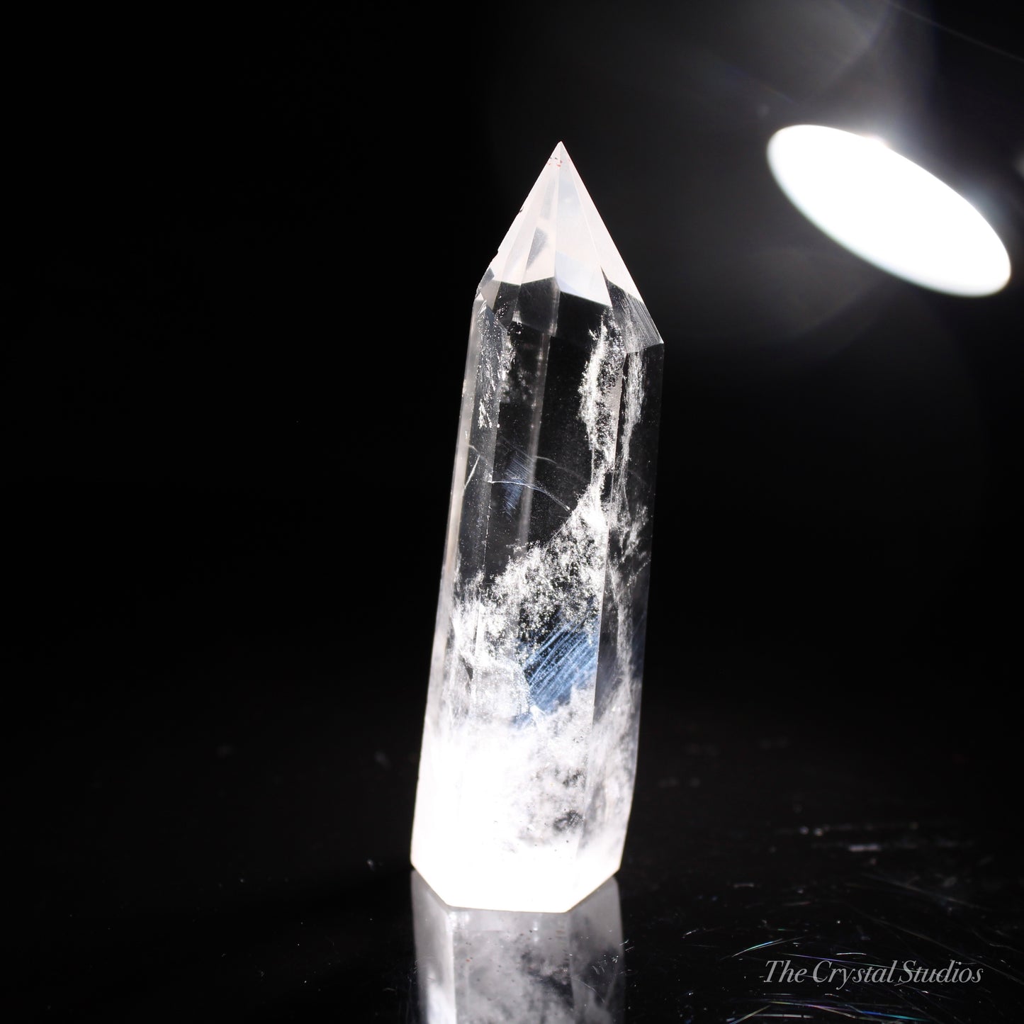 Blue Feather/Needle Quartz Polished Point