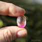 Pink (Dyed) Rutilated Polished Crystal Cabochon