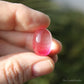 Pink (Dyed) Rutilated Polished Crystal Cabochon