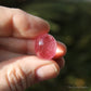 Pink (Dyed) Rutilated Polished Crystal Cabochon