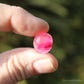 Pink (Dyed) Rutilated Polished Crystal Cabochon