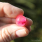 Pink (Dyed) Rutilated Polished Crystal Cabochon