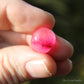 Pink (Dyed) Rutilated Polished Crystal Cabochon