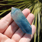 Blue/Green Fluorite Double Terminated Polished Point