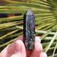 Astrophyllite & Garnet Polished Crystal Point