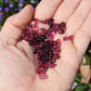 Raspberry Garnet Chip Tumblestone Crystal Set