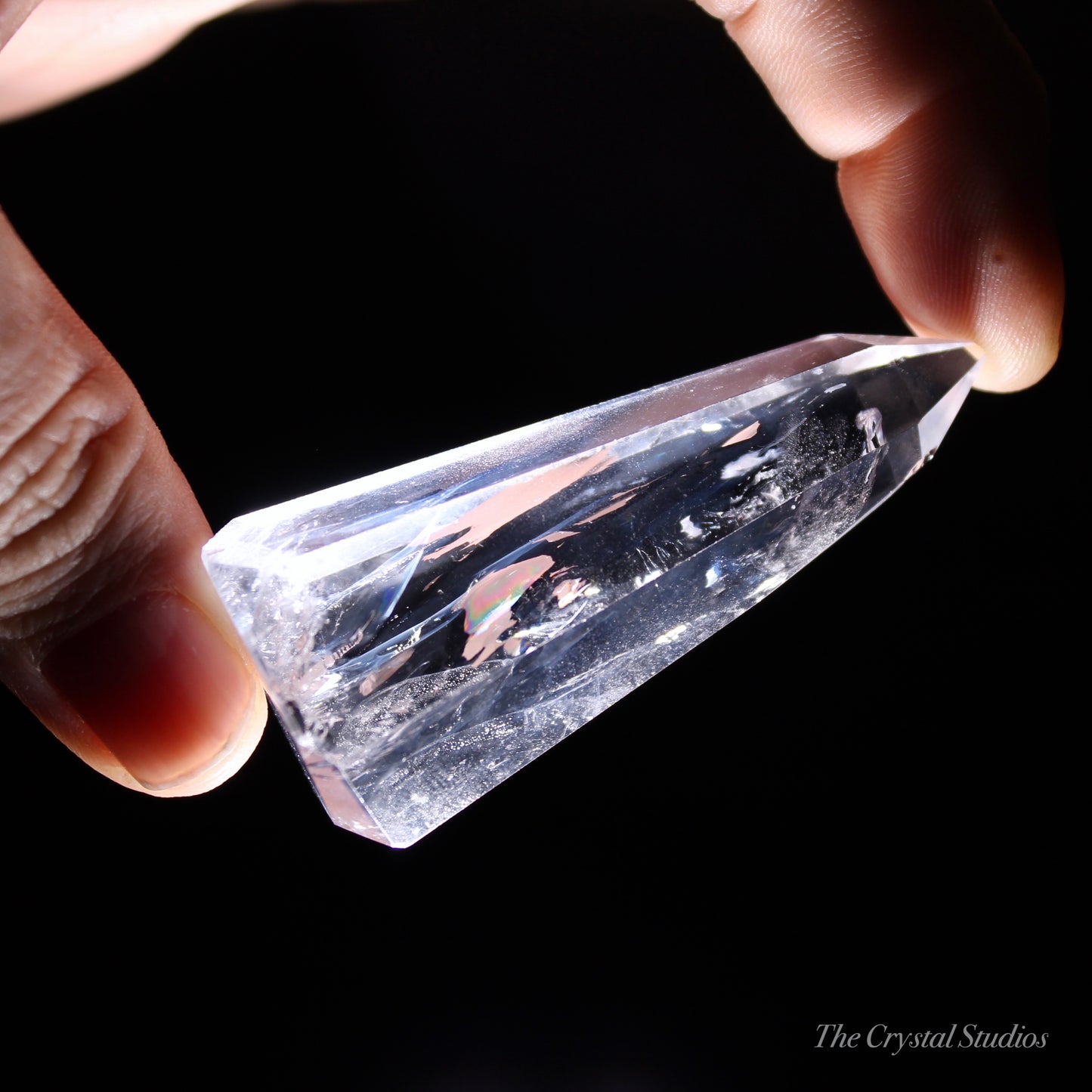 Blue Feather/Needle Quartz Polished Point