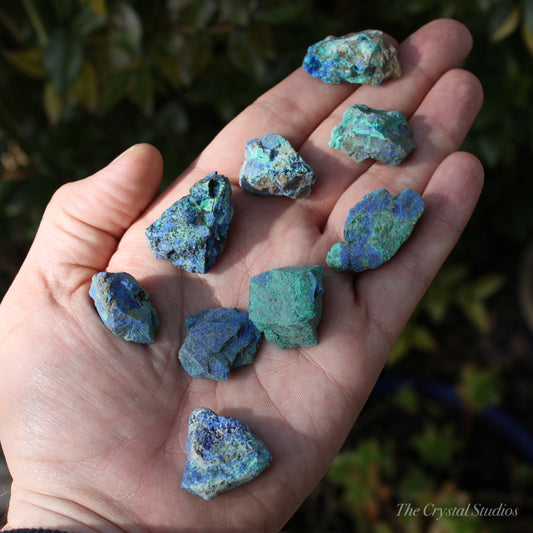 Azurite & Malachite Natural Crystals