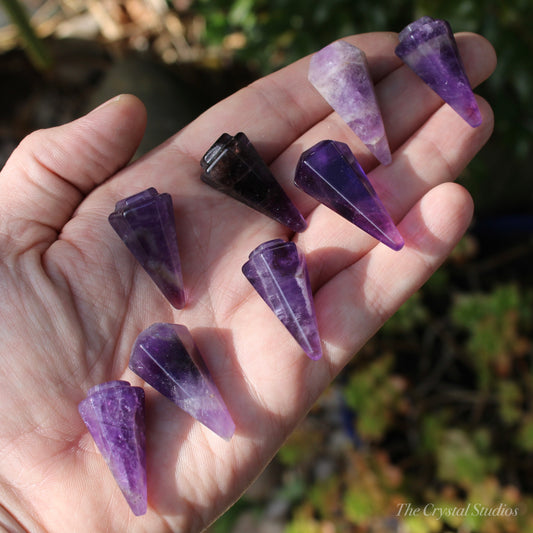 Amethyst Cone Shaped Polished Crystal Points